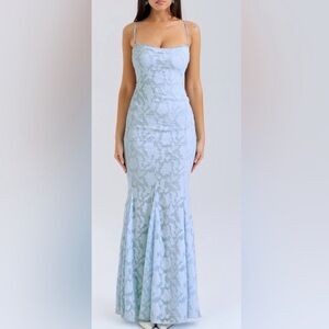 HOUSE OF CB 'Joan' Lace Up Back Maxi Dress NWOT Size XS